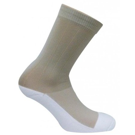 CARESOX Caresox CSD 0356 Dress Classic Crew Compression Drystat Socks; Khaki - Extra Large CSD0356_KH_XLG